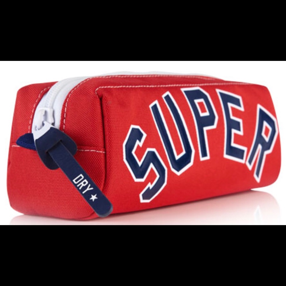 Men’s Red and Navy Superdry League Pencil Case